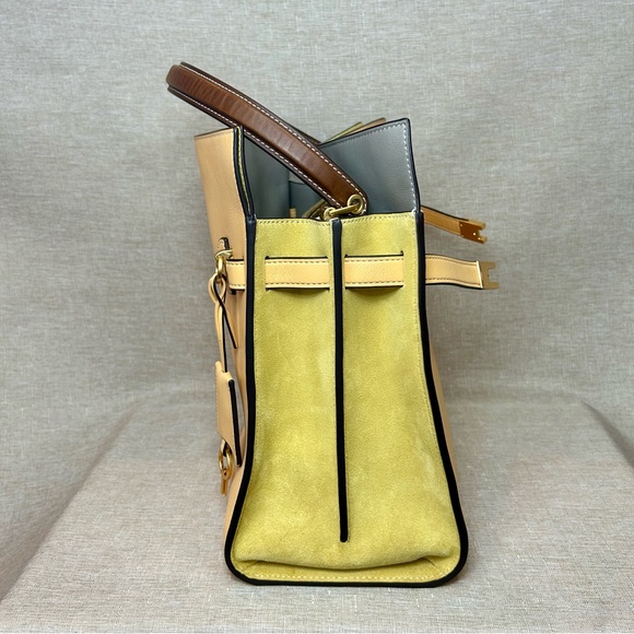 NWT Tory Burch Lee Radziwill Double Bag – Jackfruit (Golden Tan) + Dust Bag - Picture 8 of 15